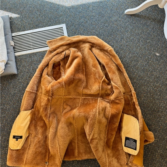 Women's Searle Brown Shearling Coat - Picture 3 of 7